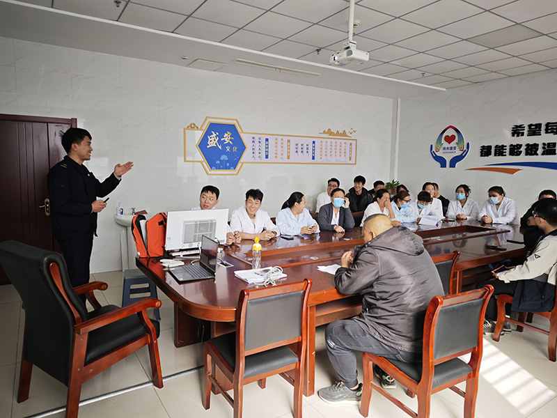 医院消防培训现场